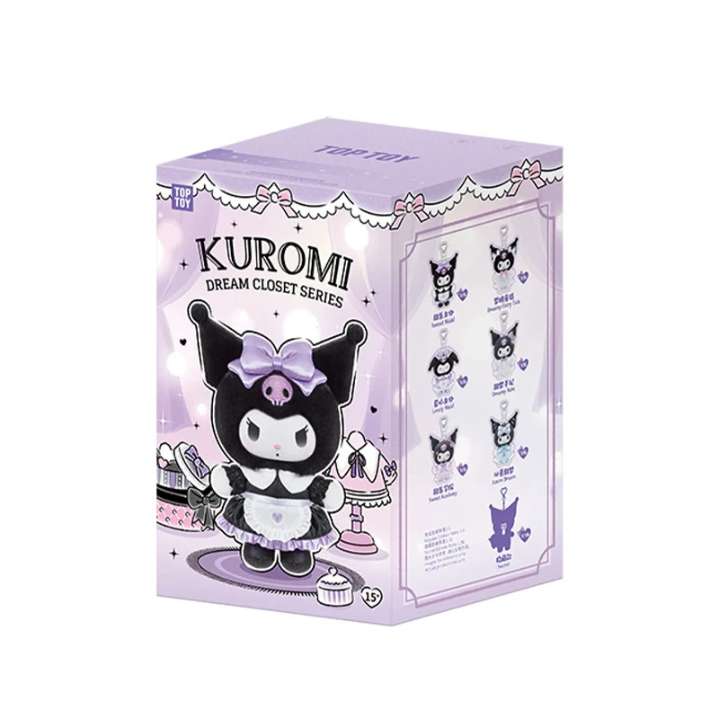 TOP TOY Sanrio Characters KUROMI Dream Closet Series Plush Pendant Blind Box