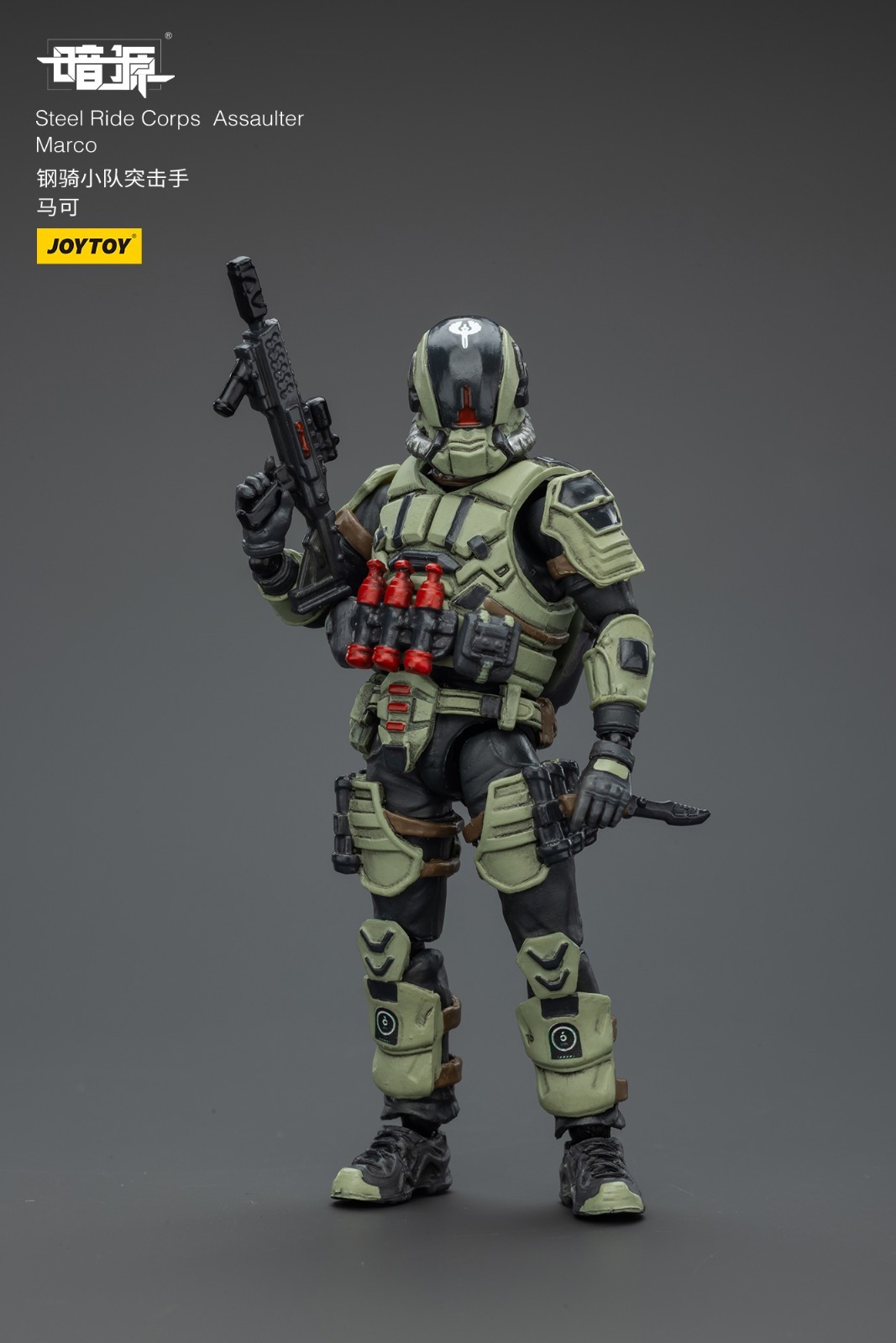 JOYTOY 1:25 action figures Army Steel Ride Corps Assaulter Marco 3in toys
