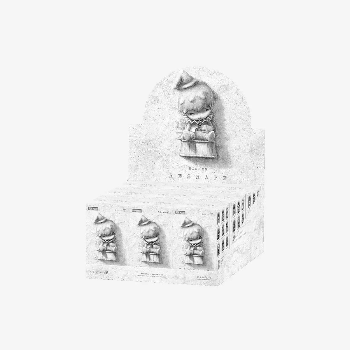 POP MART x Hirono Reshape Series Figures Confirmed Figure Sealed Bag in Open Box