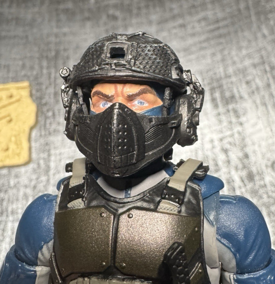 Action Force Valaverse Blue Maritime Trooper with loads of Gear