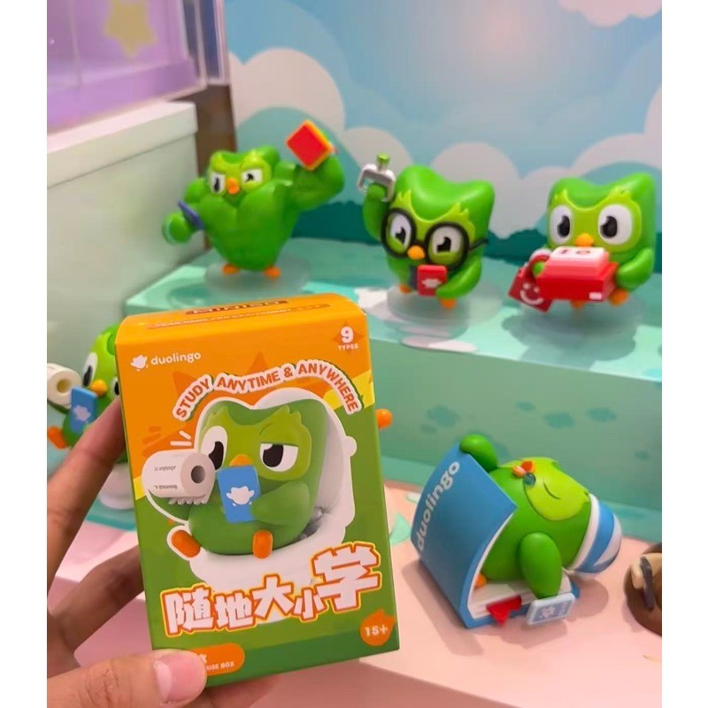 Miniso Duolingo Study Anytime Anywhere Series Mini Figure Collectible Model