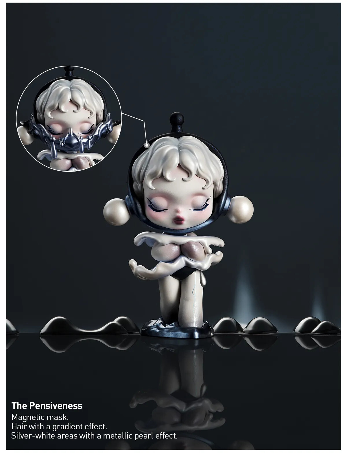 SKULLPANDA THE SOUND SERIES CONFIRMED FIGURE TOY SEALED BAG IN OPEN BOX