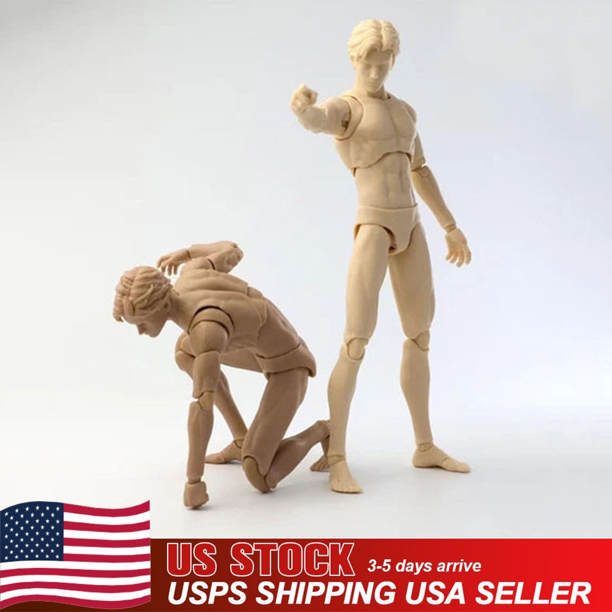 Mirrfig 1/12 MF001 Male Action Figure Body 6″ Pale Skin Super Jointed Model Toys