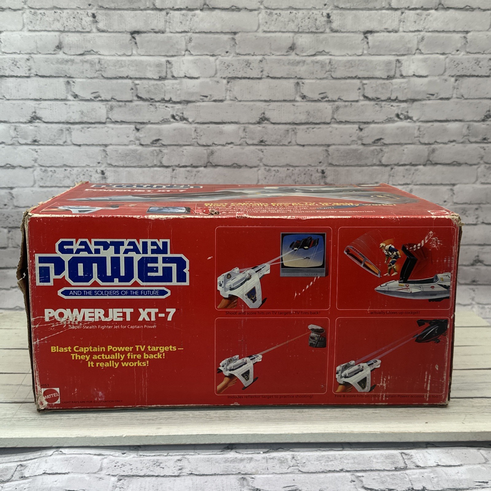 Vintage 1987 Mattel Captain Power Powerjet XT-7 Complete W/ Original Box