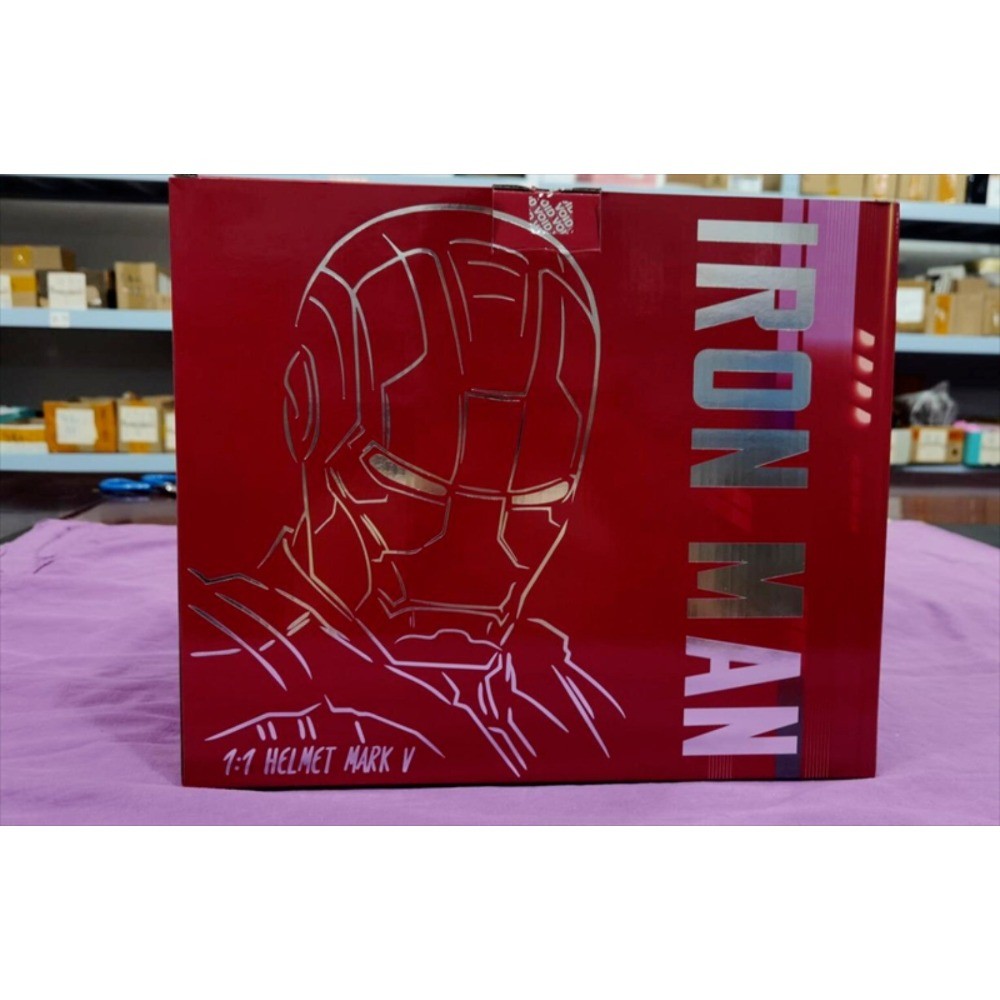 US!!! Autoking Iron Man Helmet MK5 1/1 Voice-controll Mask or Reactor Base Stand