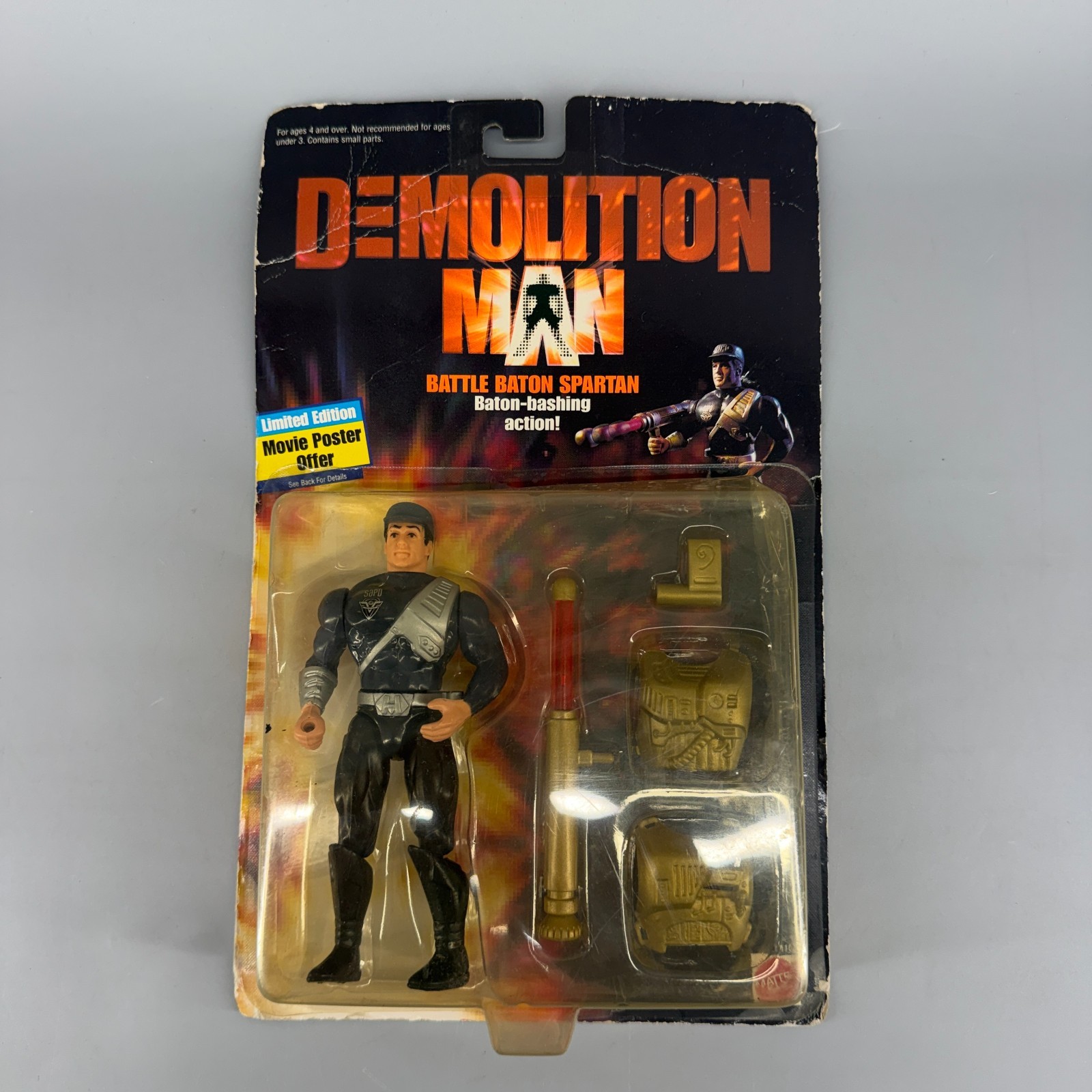Demolition Man Battle Baton John Spartan 1993 Action Figure New