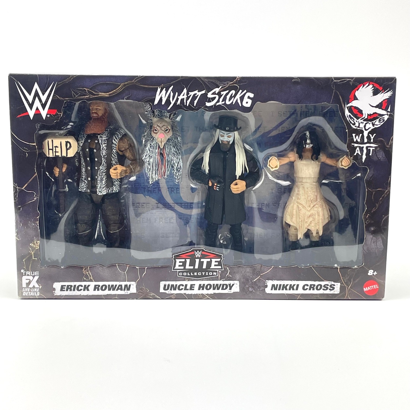 WWE Elite Collection Wyatt Sicks 3-Pack Erick Rowan Uncle Howdy Nikki Cross