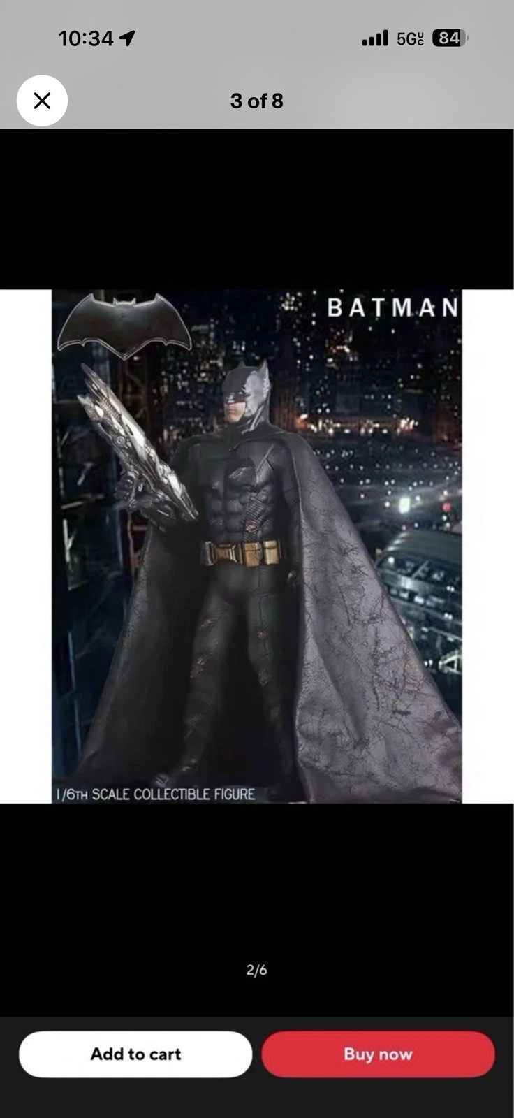 Batman 1:6 Scale Action Figure Black TV, Movie & Video Games Franchise