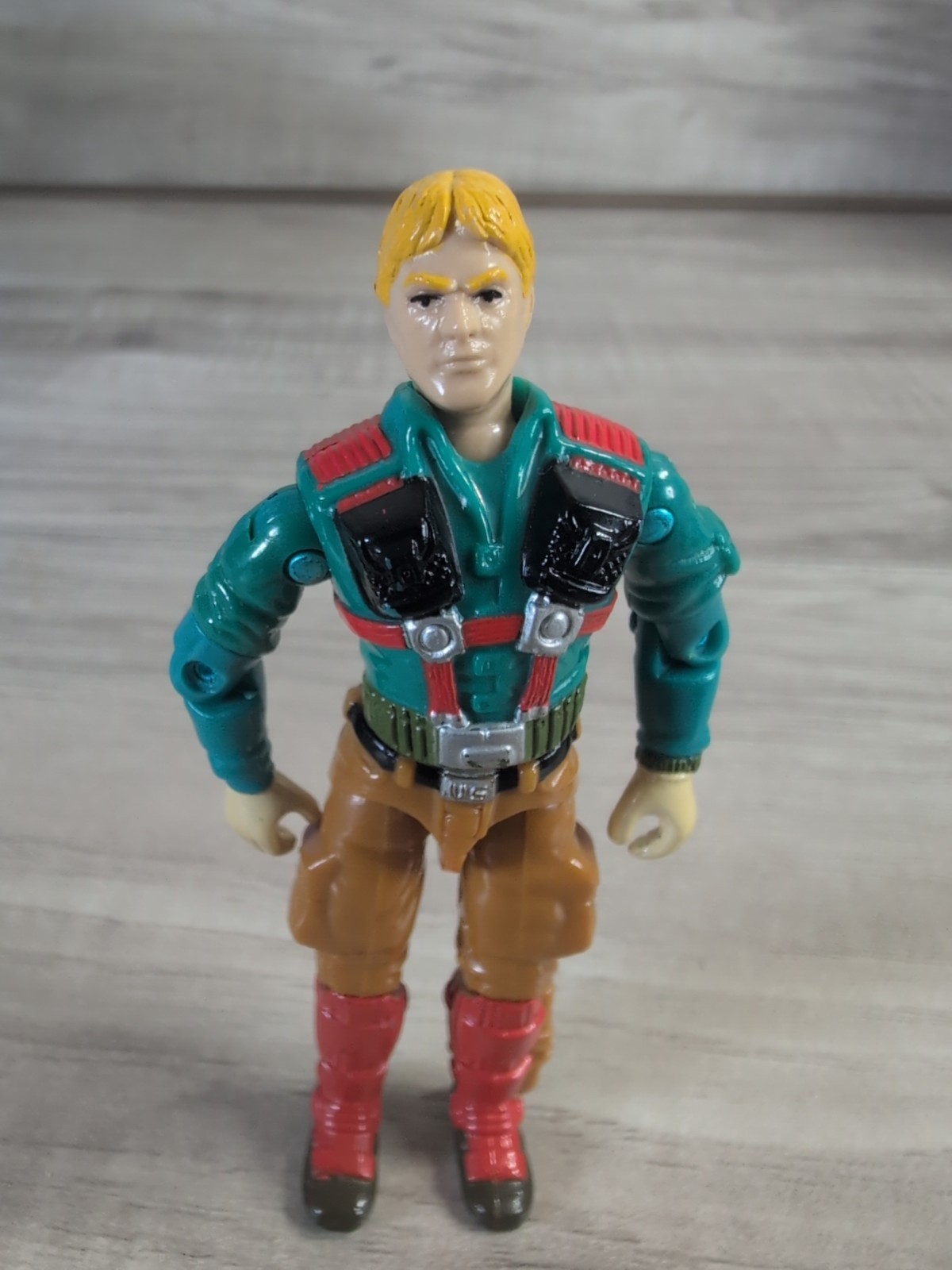 Vintage 1989 Hasbro GI Joe Downtown v1 3.75″ Action Figure Cobra ARAH Incomplete