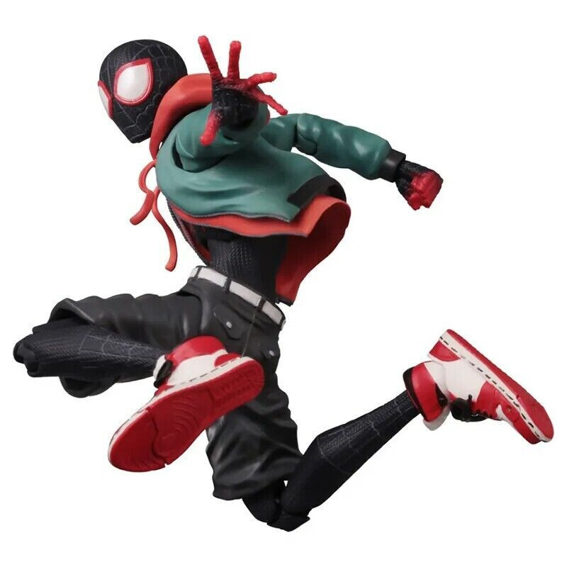 Spider-Man Action Figure Miles Morales Into The Spider Verse Toy Gift With Box