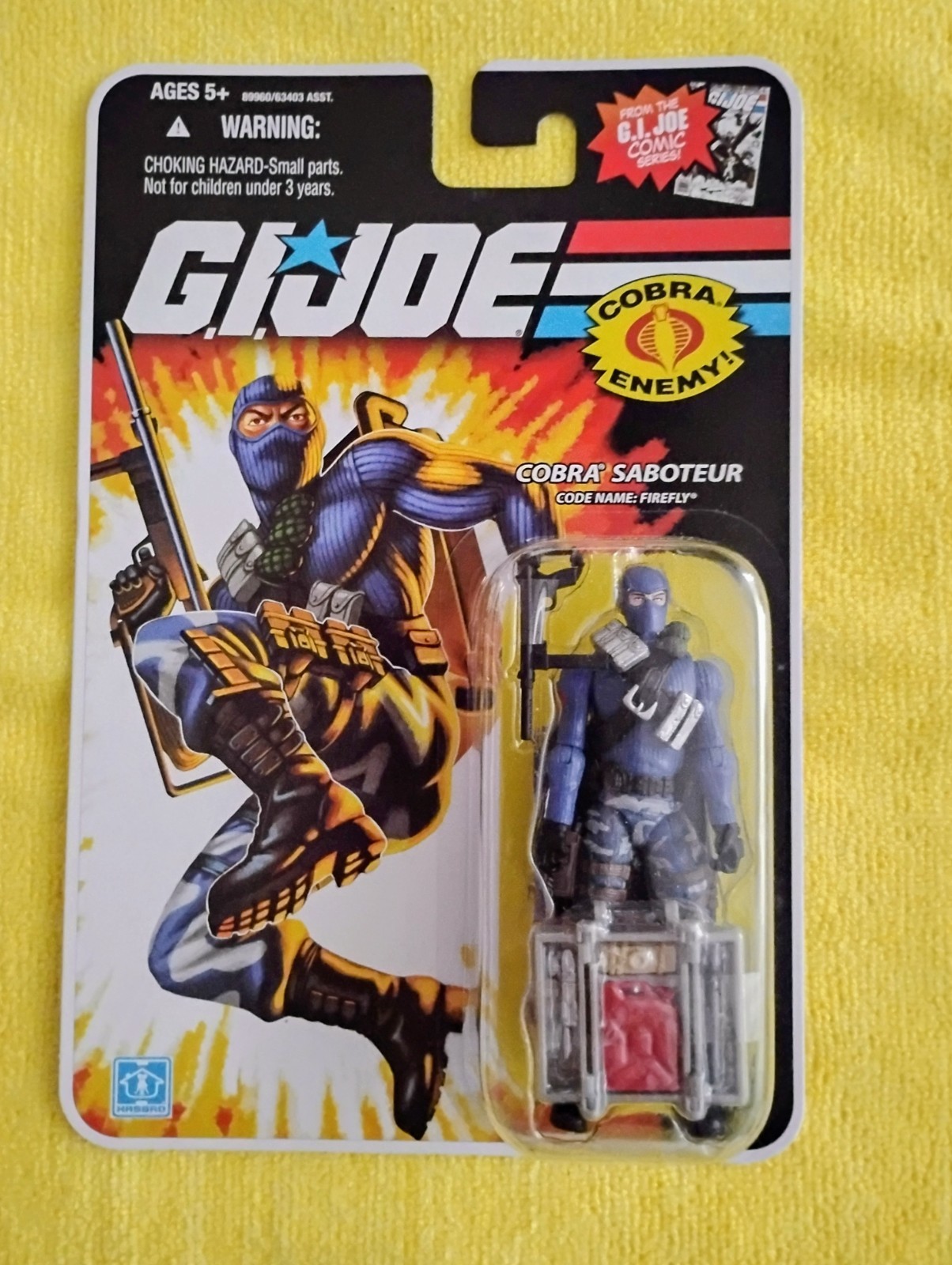 GI Joe Comic/Cartoon Series 4 Figs,Cobra Enemy, Saboteur, Android,Diver,Serpent