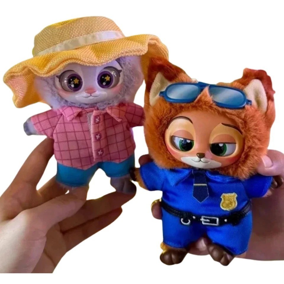 MINISO Zootopia Series Blindbox Confirmed Color, Plush Pendant & Keychain