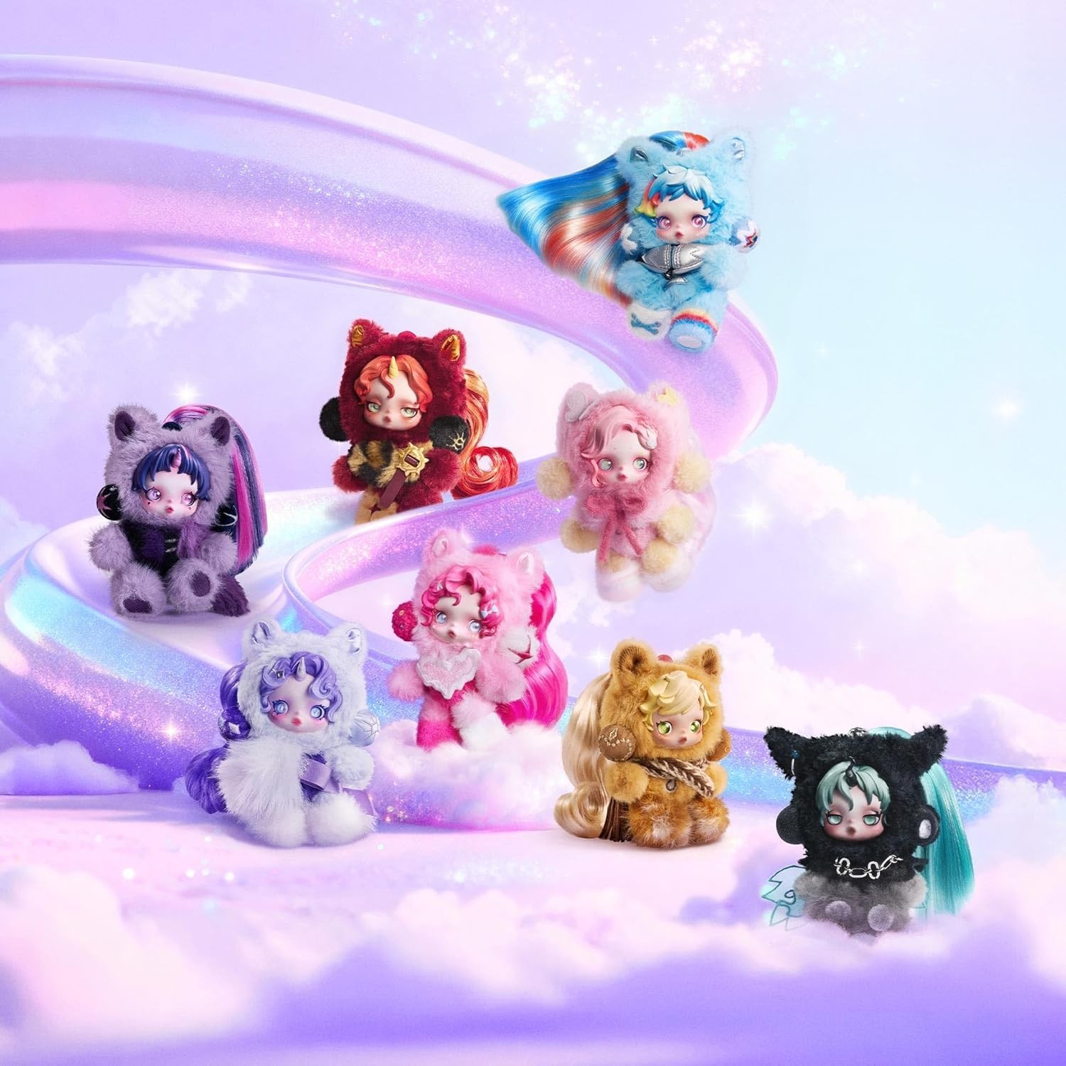 Pop Mart SKULLPANDA × My Little Pony Series Pendant Figure Confirmed Plush Doll