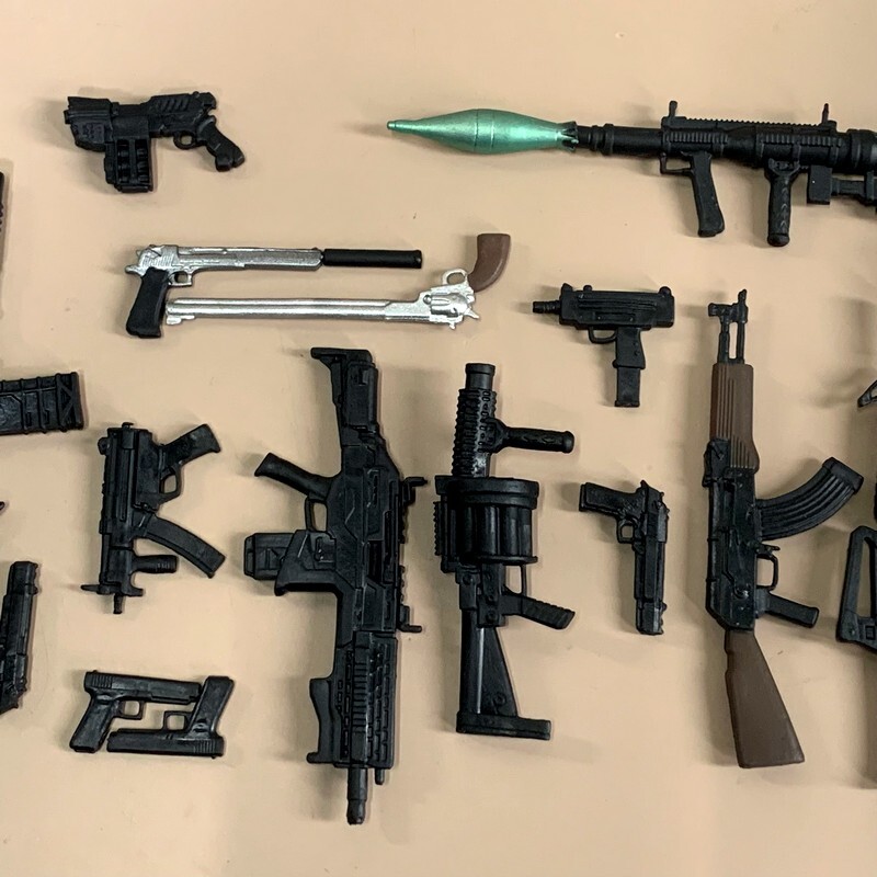 17pcs Munitions Pack Guns Blaster Weapons For 6» or 7″ Action Figure McFarlane