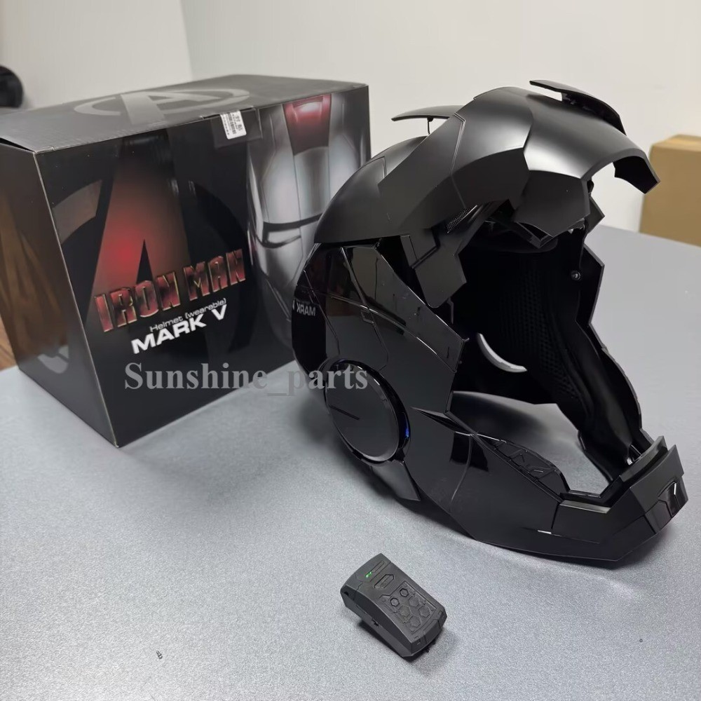 2025 Autoking Iron Man Black MK5 Helmet Electronic Wearable Voice-control Mask