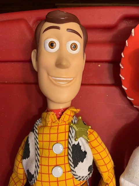 DISNEY PIXAR TOY STORY 2 THINKWAY TOYS WOODY & JESSIE PULL STRING TALKING DOLLS