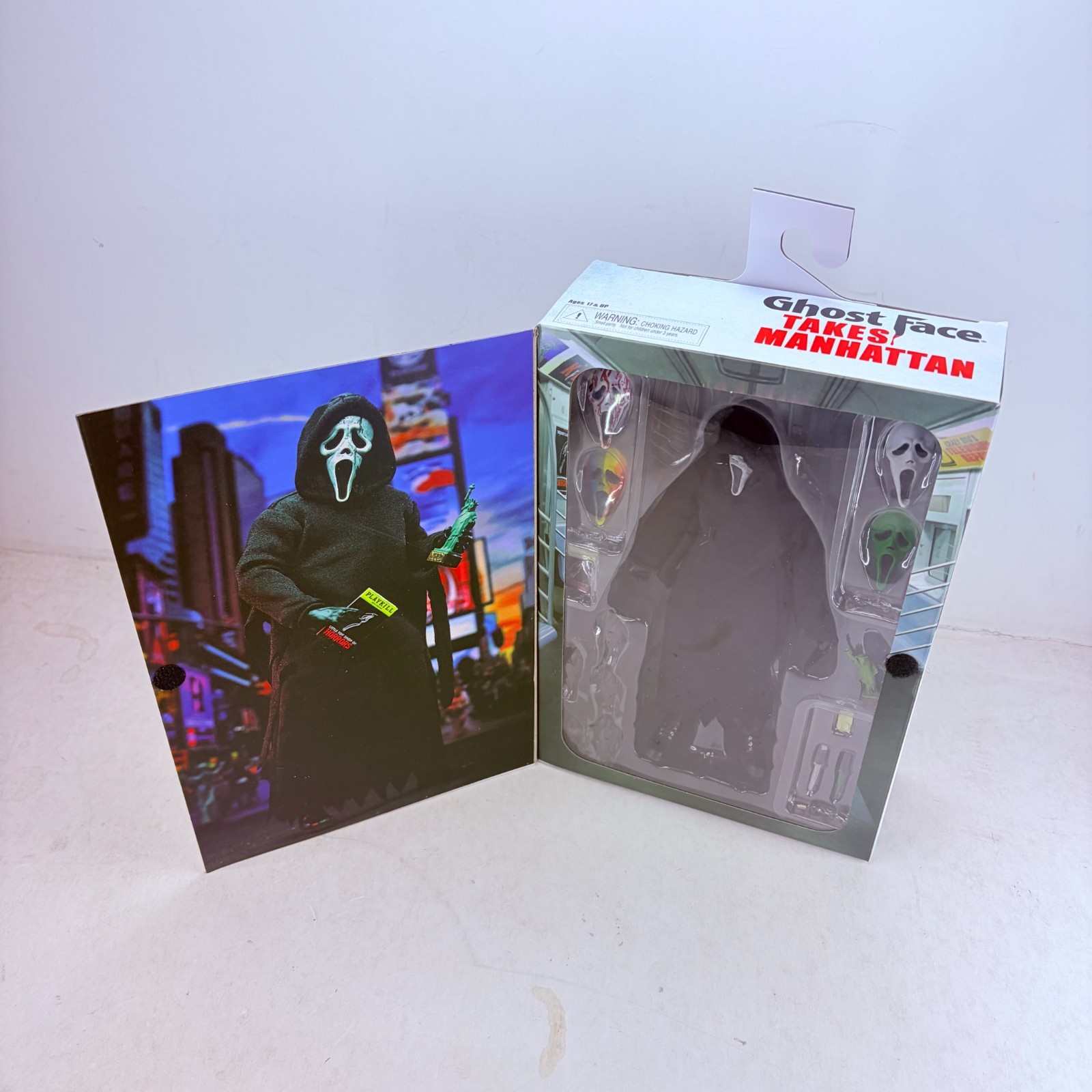 Ghost Face Takes Manhattan Scream w/Weapons 7″ Horror Moive Action Figure Toys