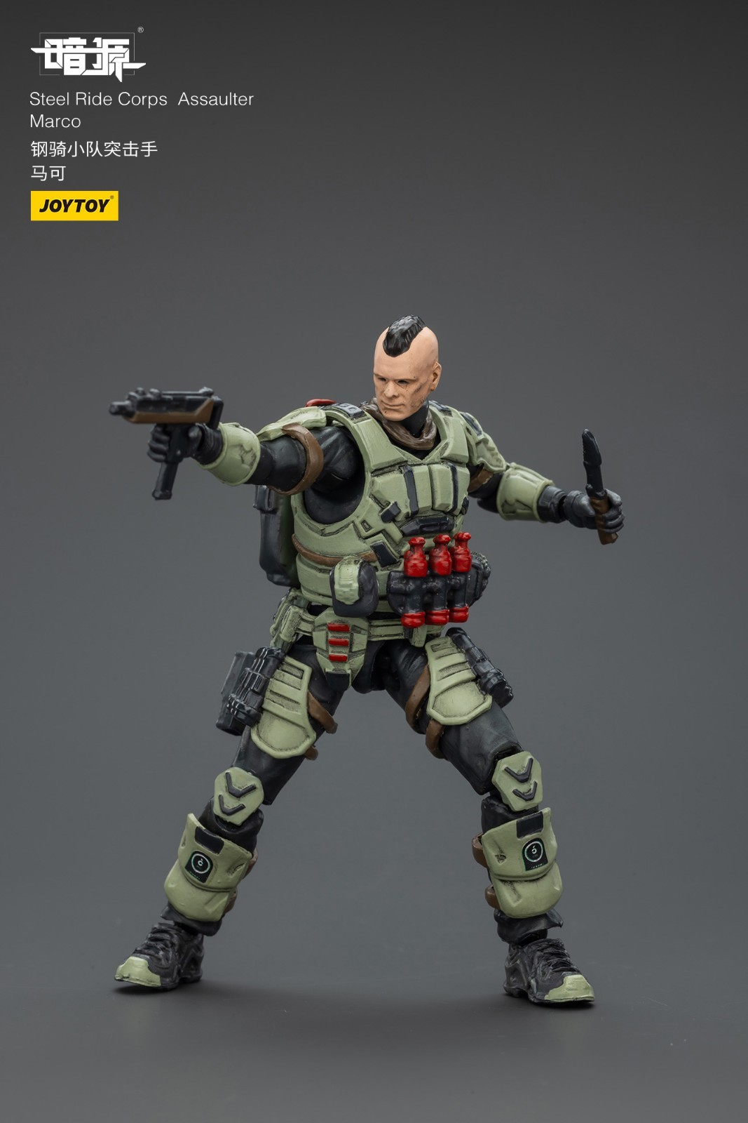 JOYTOY 1:25 action figures Army Steel Ride Corps Assaulter Marco 3in toys