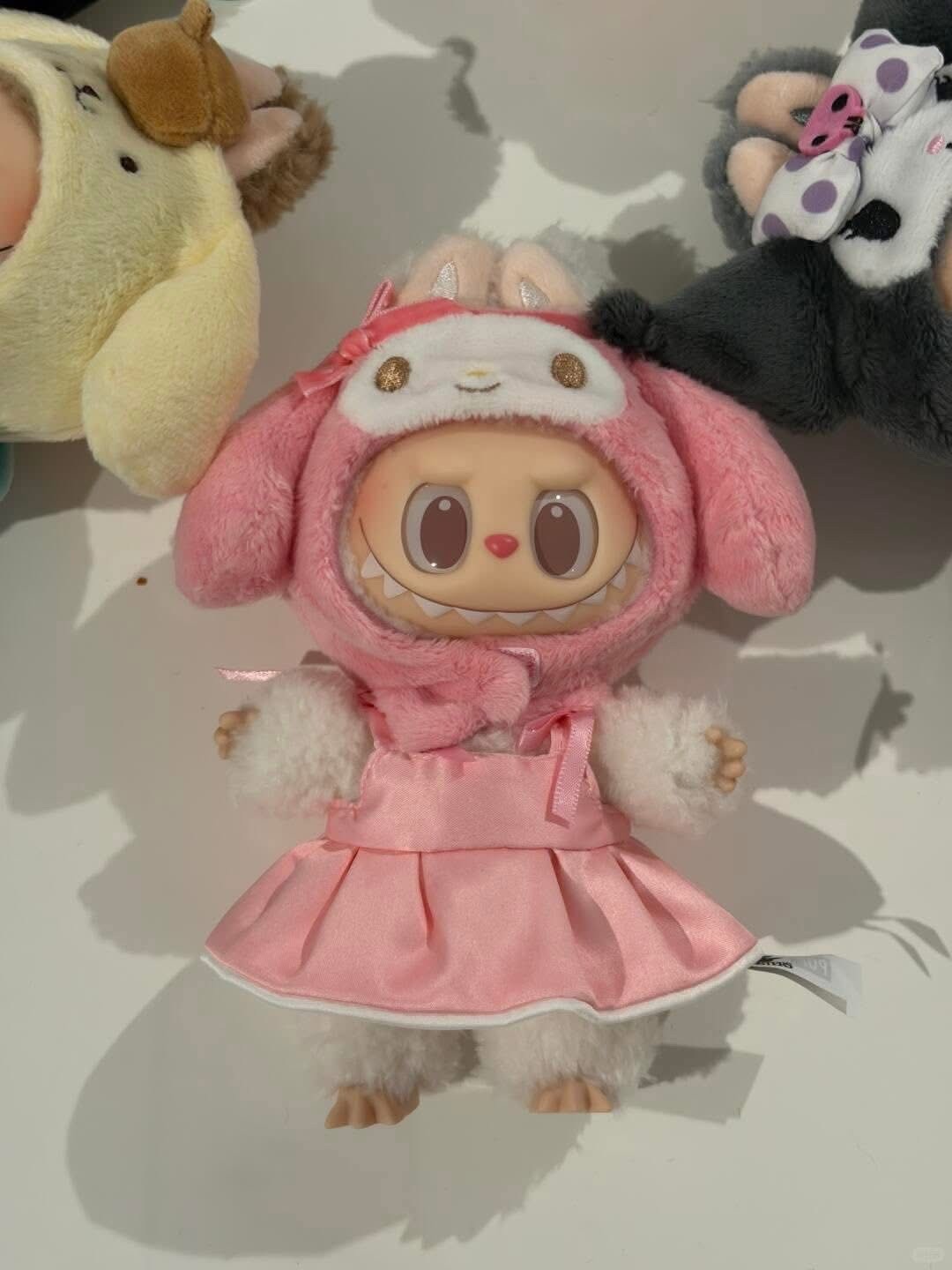 Authentic Labubu The Monsters Hello Kitty And Friends Sanrio Vinyl Plush Pendant