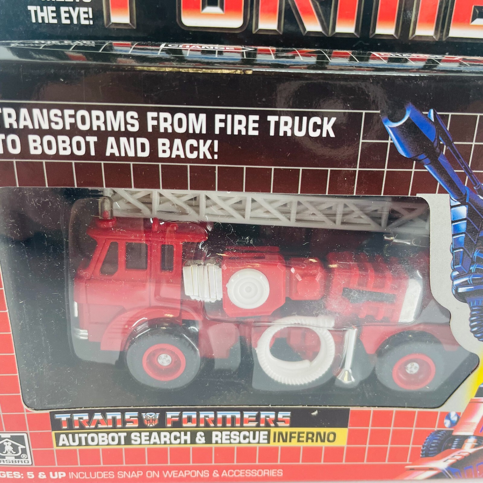Transformers G1 Inferno Autobot Search & Rescue Action Figure Reissue Toy in Box