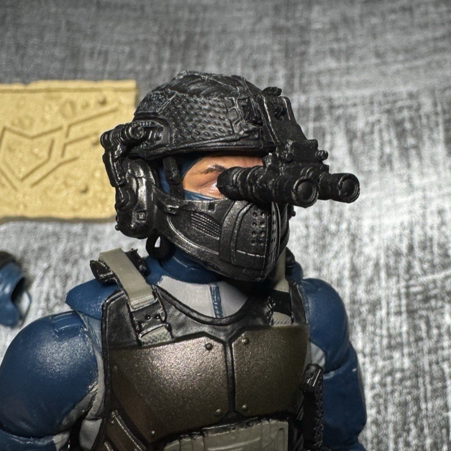 Action Force Valaverse Blue Maritime Trooper with loads of Gear