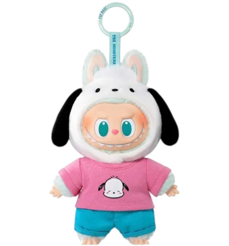 Pop Mart The Monsters x Sanrio Labubu Pochacco Plush Doll Pendant New Open Box