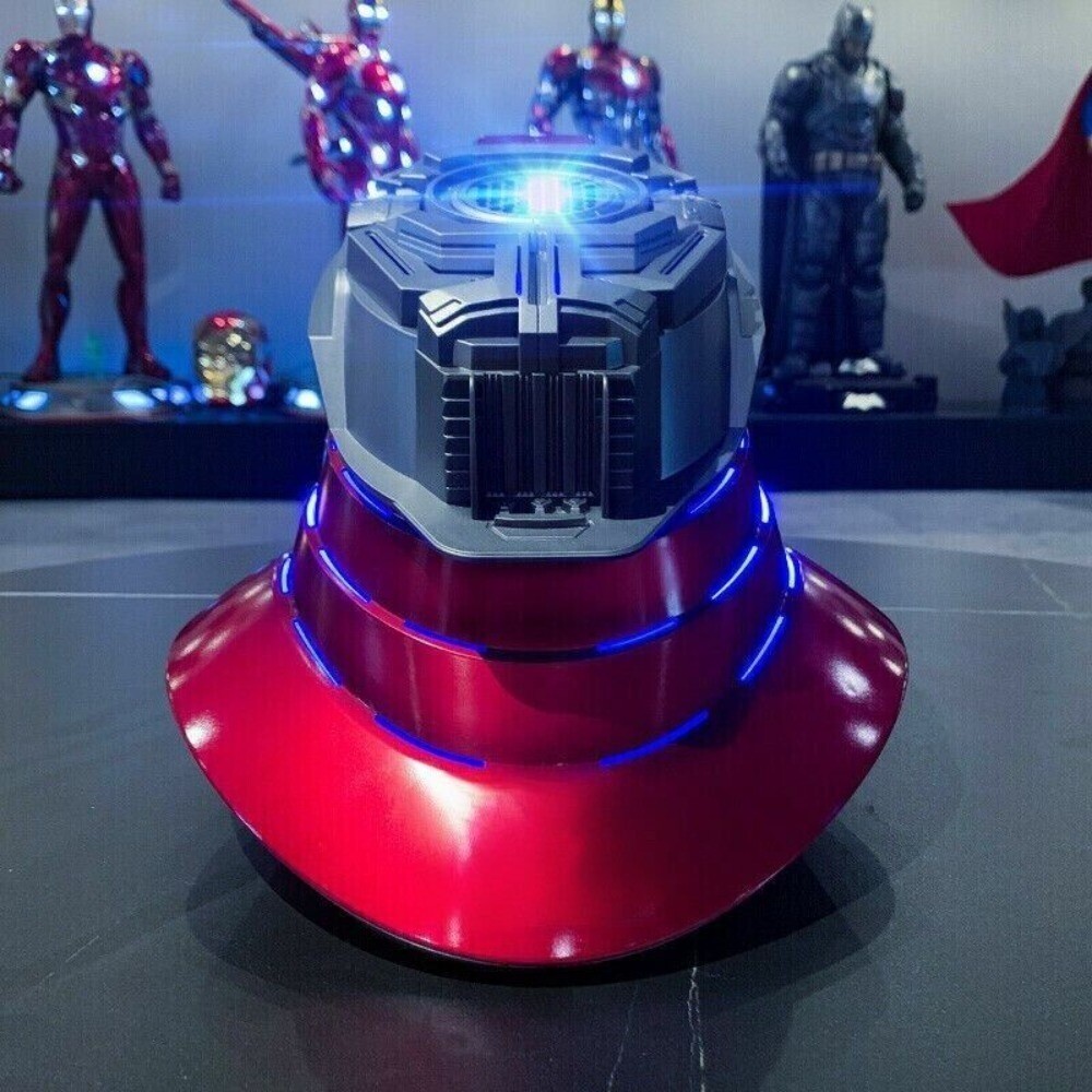 US!!! Autoking Iron Man Helmet MK5 1/1 Voice-controll Mask or Reactor Base Stand