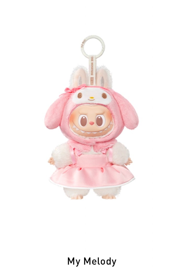 Authentic Labubu The Monsters Hello Kitty And Friends Sanrio Vinyl Plush Pendant
