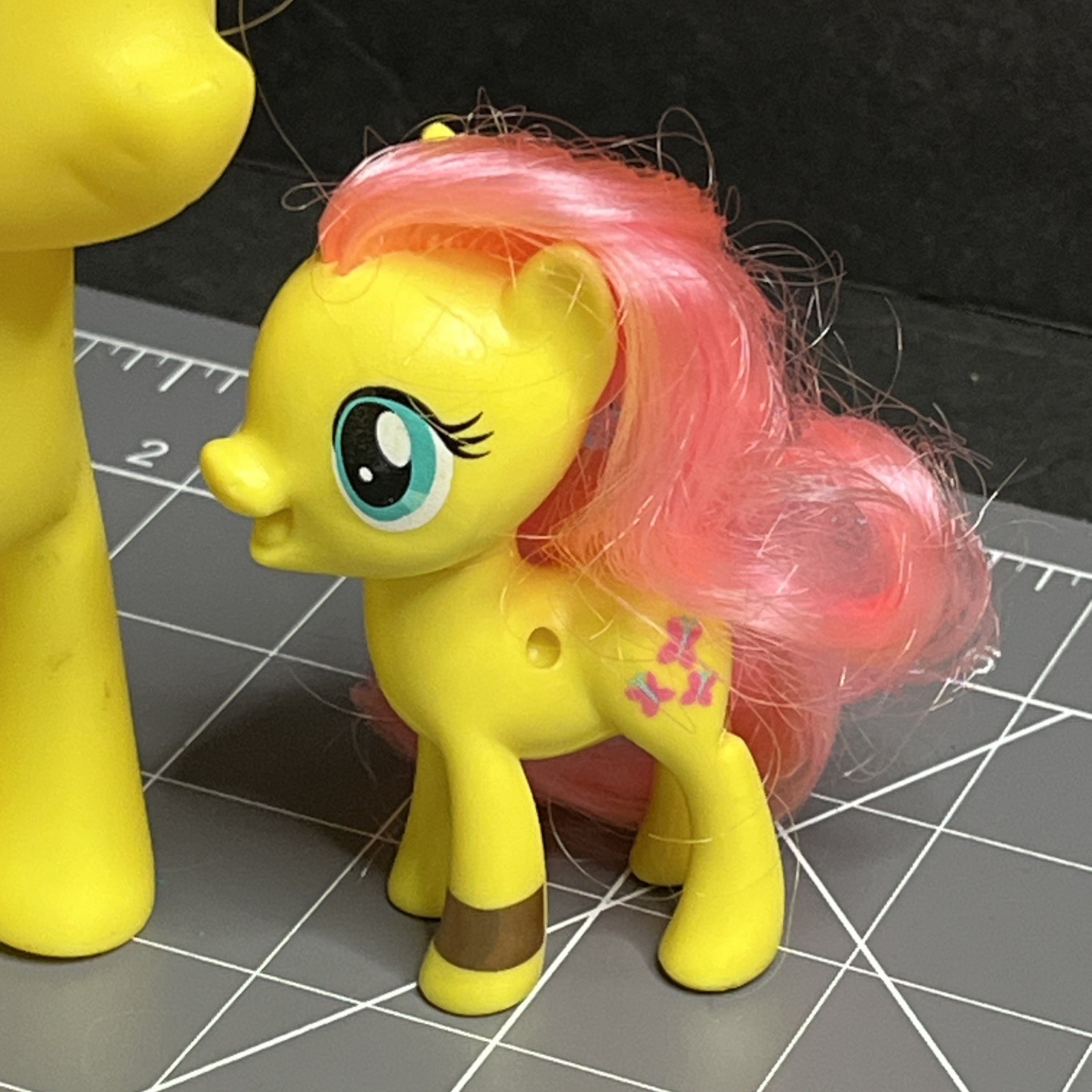 MLP Set Of 2 My Little Pony G4 Fluttershy 2016 Hasbro 6” And Baby 3” No Wings