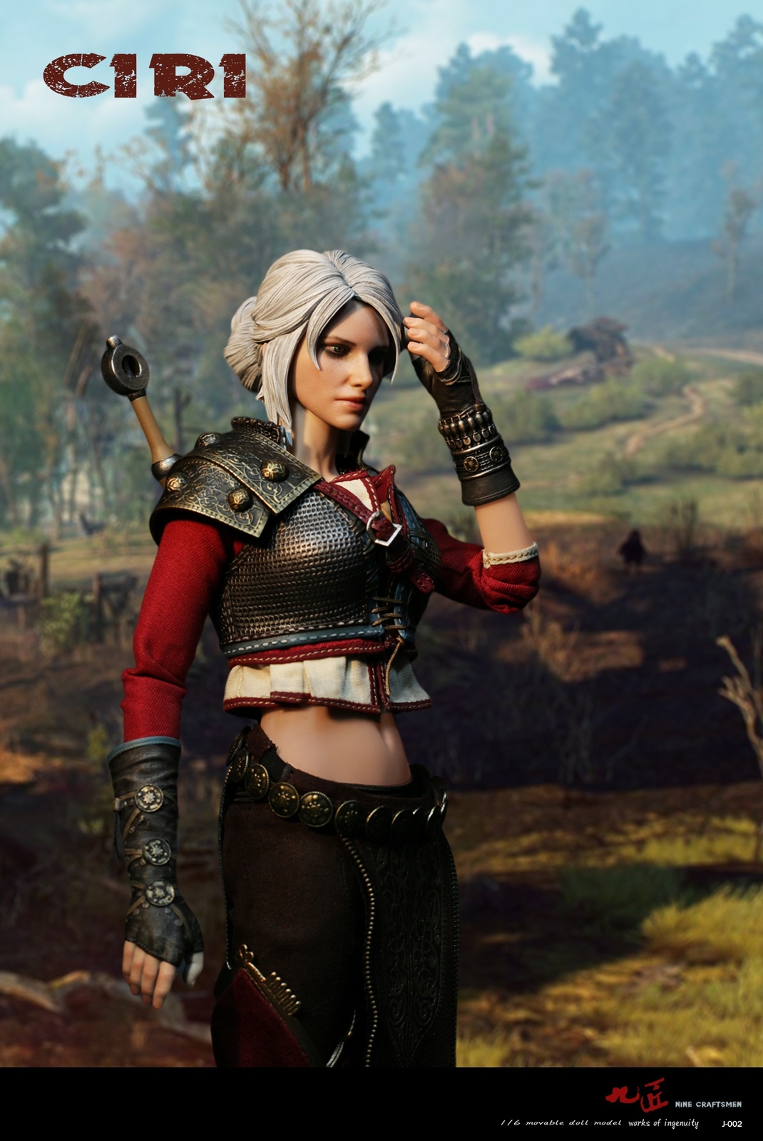 1/6 Ciri witcher Female 12″ Figure Lady of Space and Time J-002 toys Hot ❶USA❶