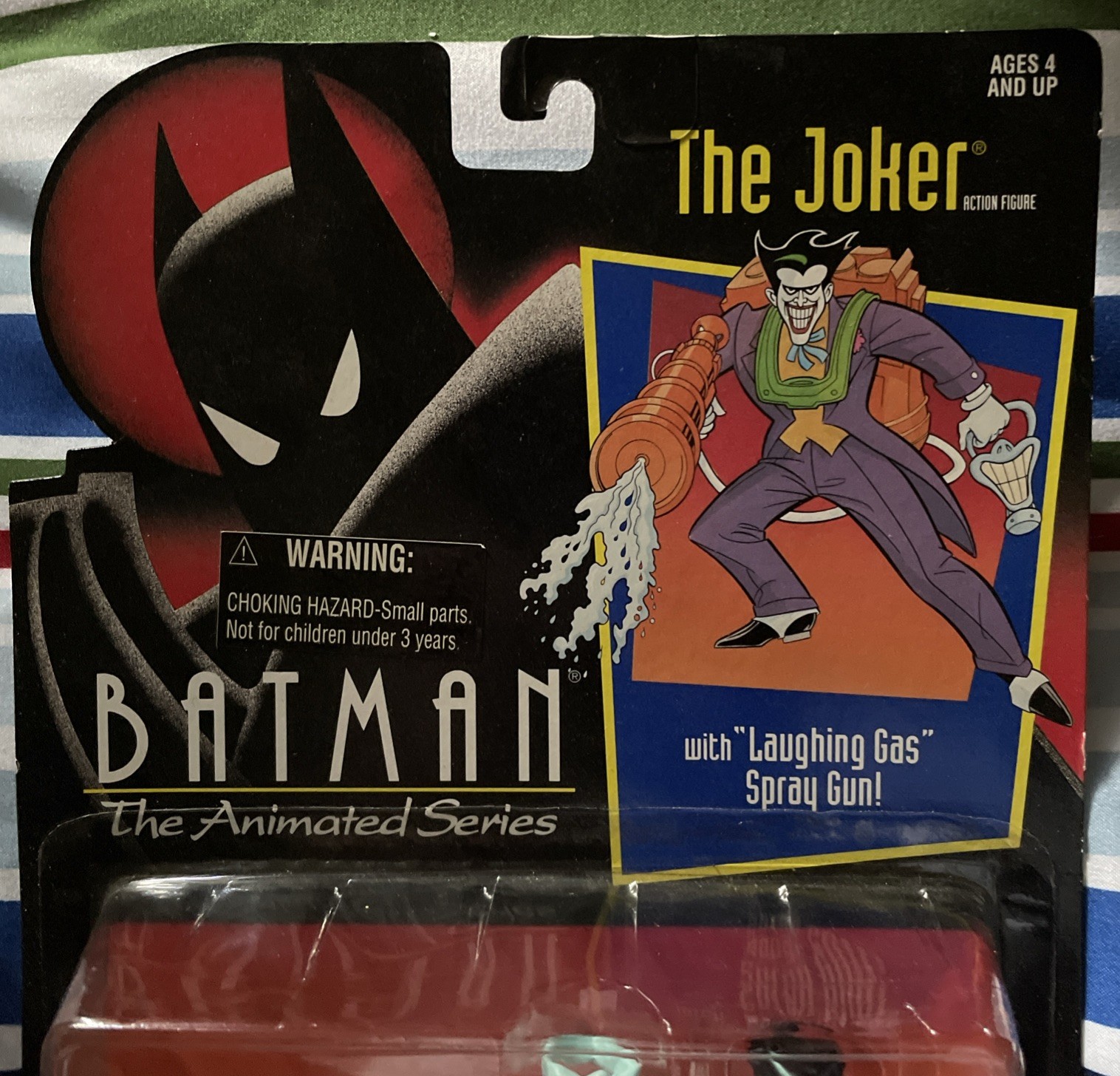 1992 Kenner Batman The Animated Series Joker Laughing Gas Gun Action Figure