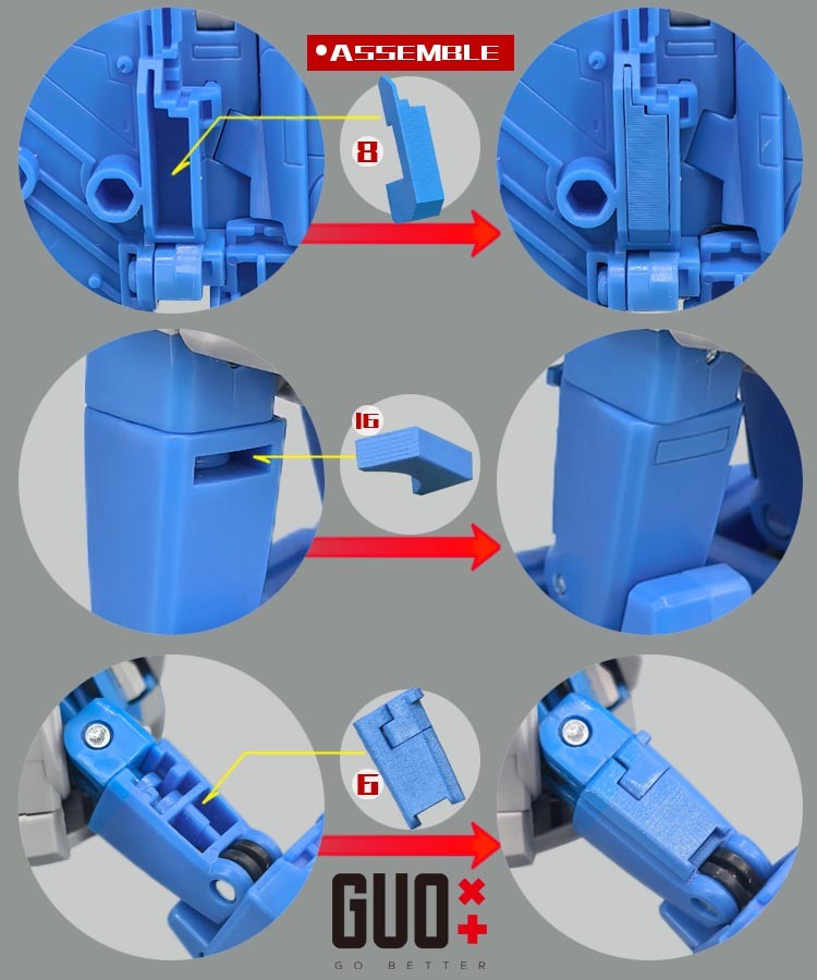 IN STOCK!GO Better 3D DIY Filler Upgrade Kit For SS86 Thundercracker Accessories