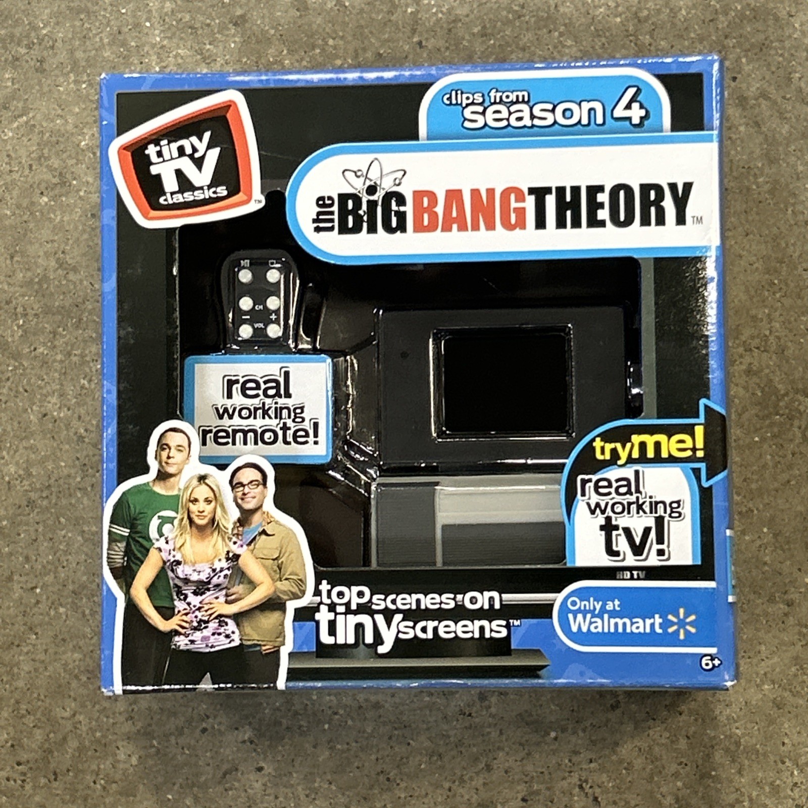 Big Bang Theory Tiny TV Classics Real Working TV & Remote Arcade Toys Brand New!