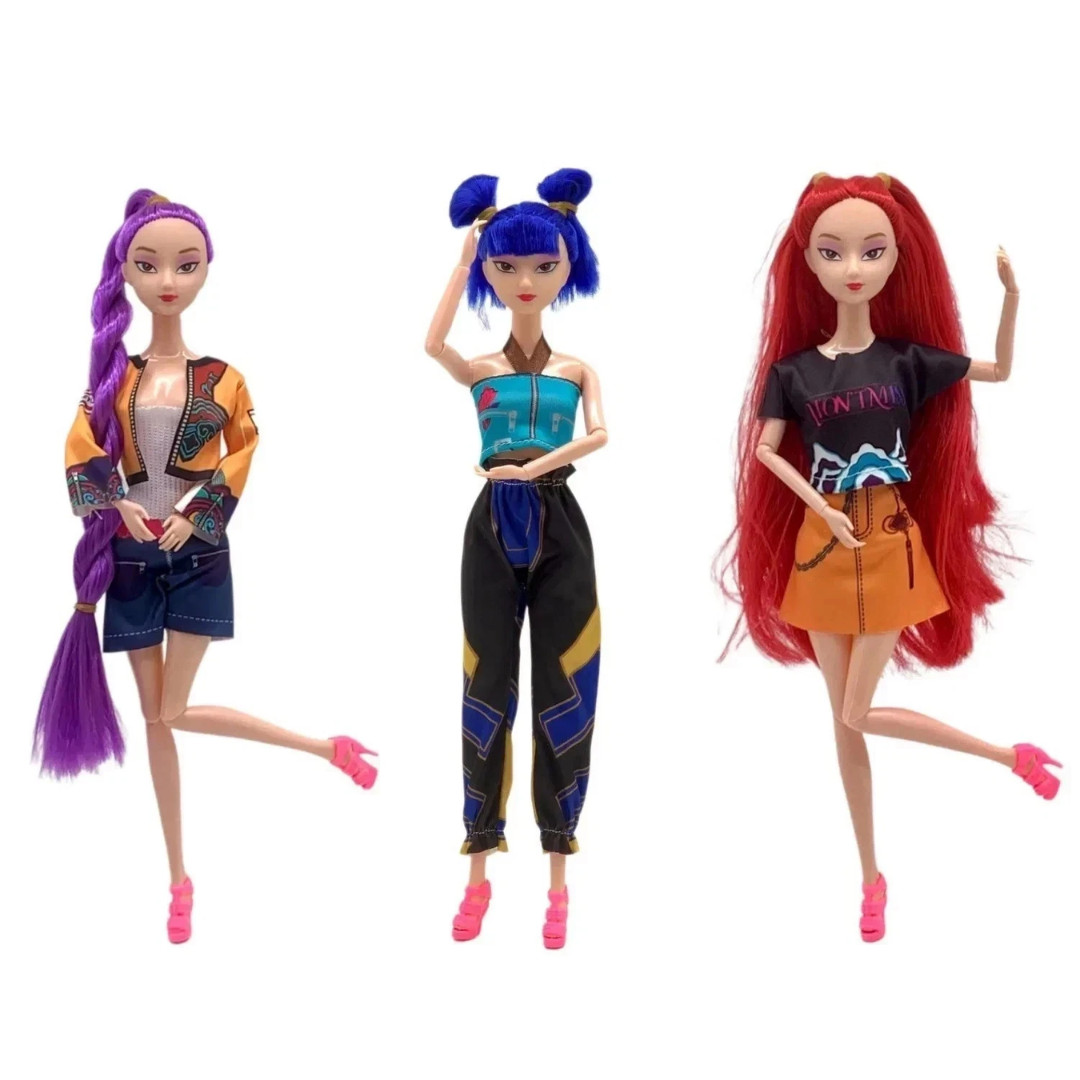 Kpop Devil Hunters Dolls Cosplay Collectible Figure Toy Anime 3 Doll Set* USA *