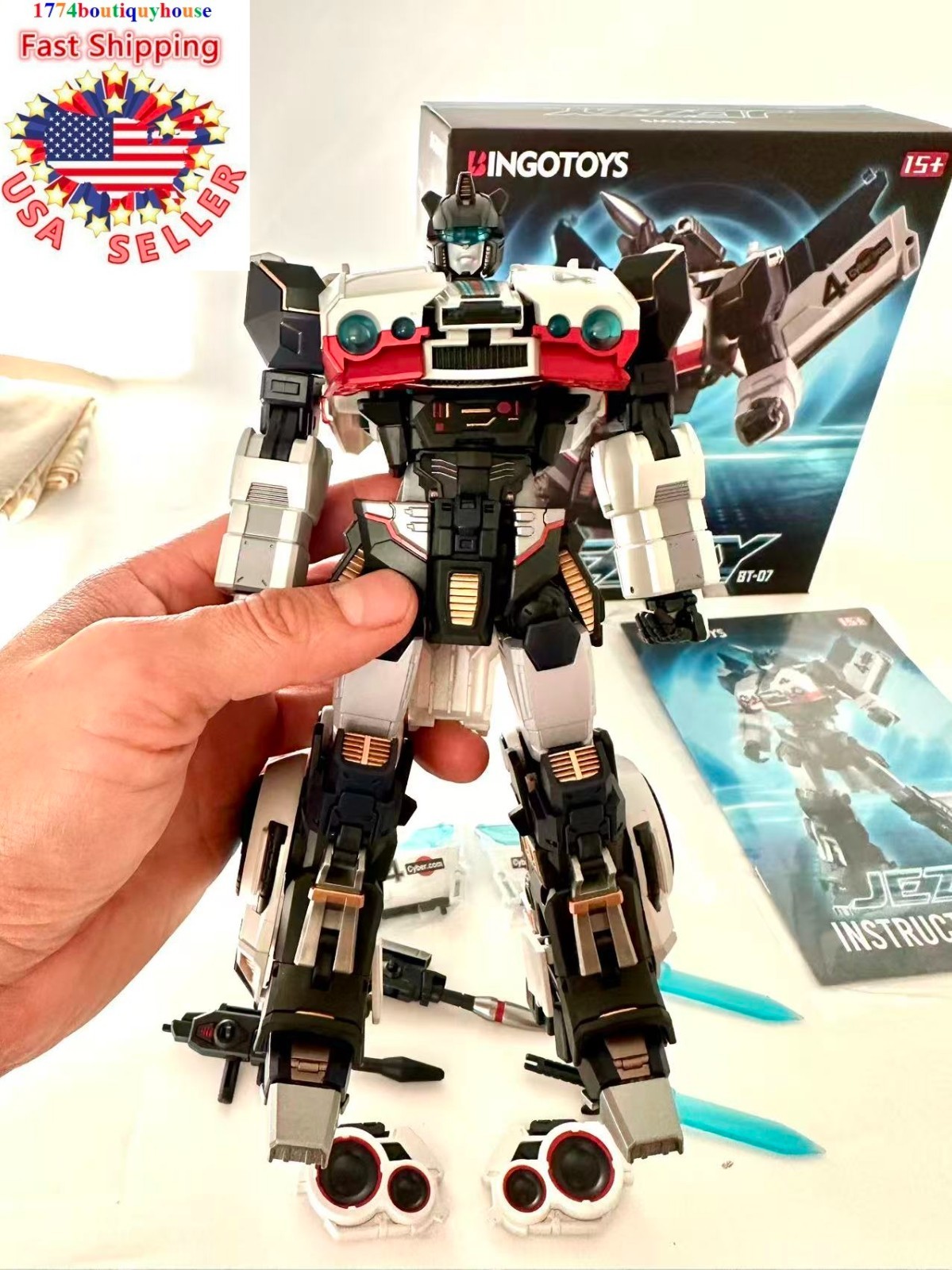 New in box Transformation BingoToys BT-07 BT07 Autobot JEZZY ALLOY 7.9″ USA