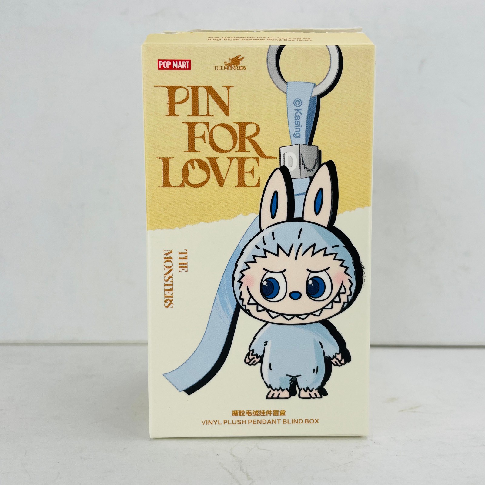 POP MART Labubu The Monsters Pin For Love Series Mini Vinyl Plush Doll Pendant M