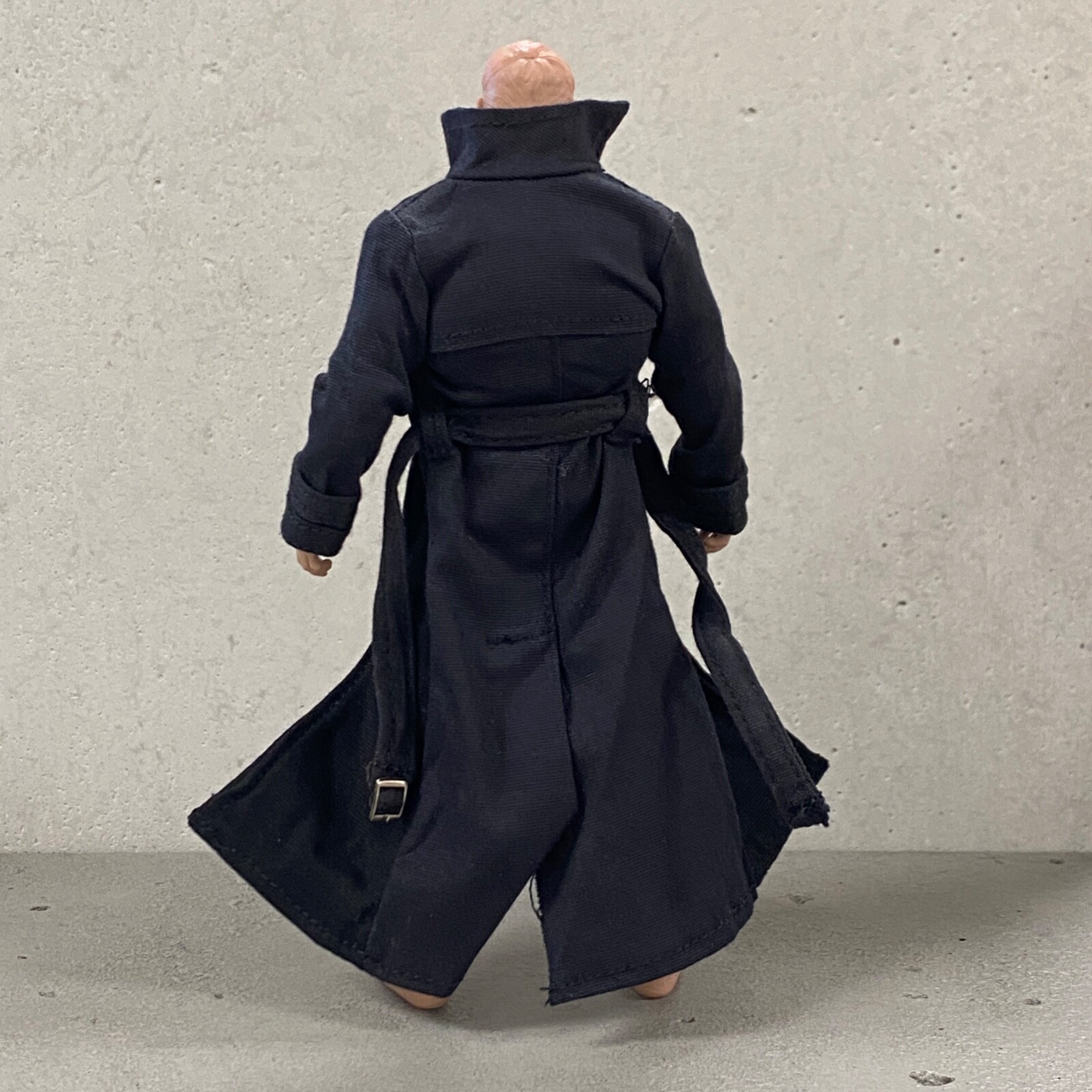 PB-LTC-NOIR: 1/12 Black Wired Trench Coat for Marvel Legends Spider-Man Noir