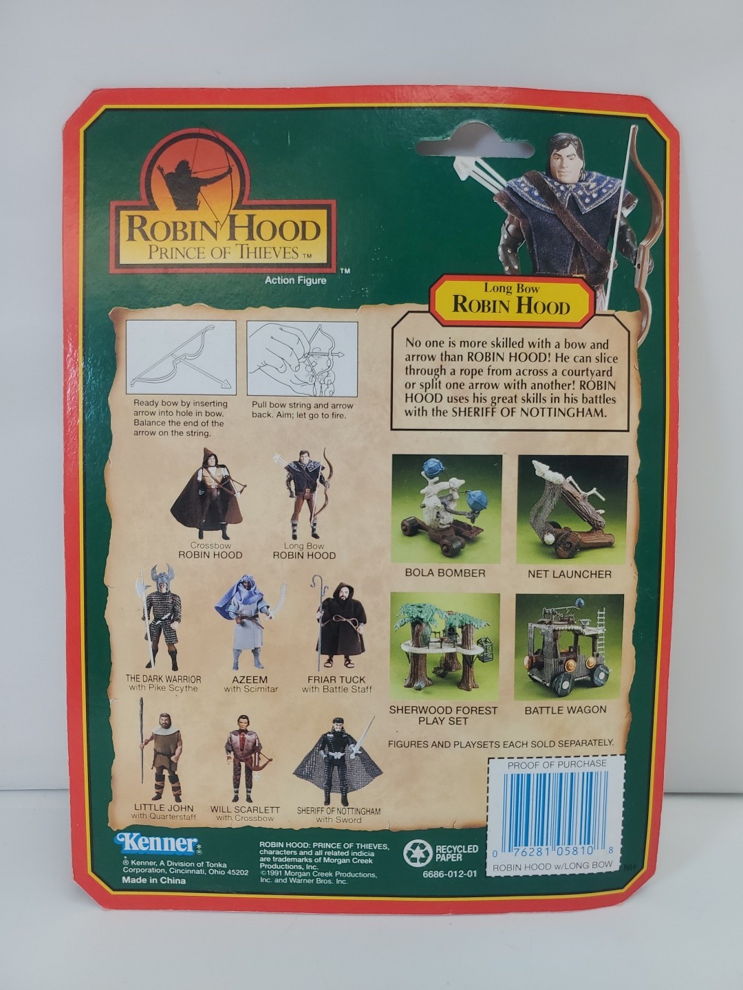 Robin Hood Prince Of Thieves Movie Robin Hood Long Bow Kevin Costner Kenner 1991