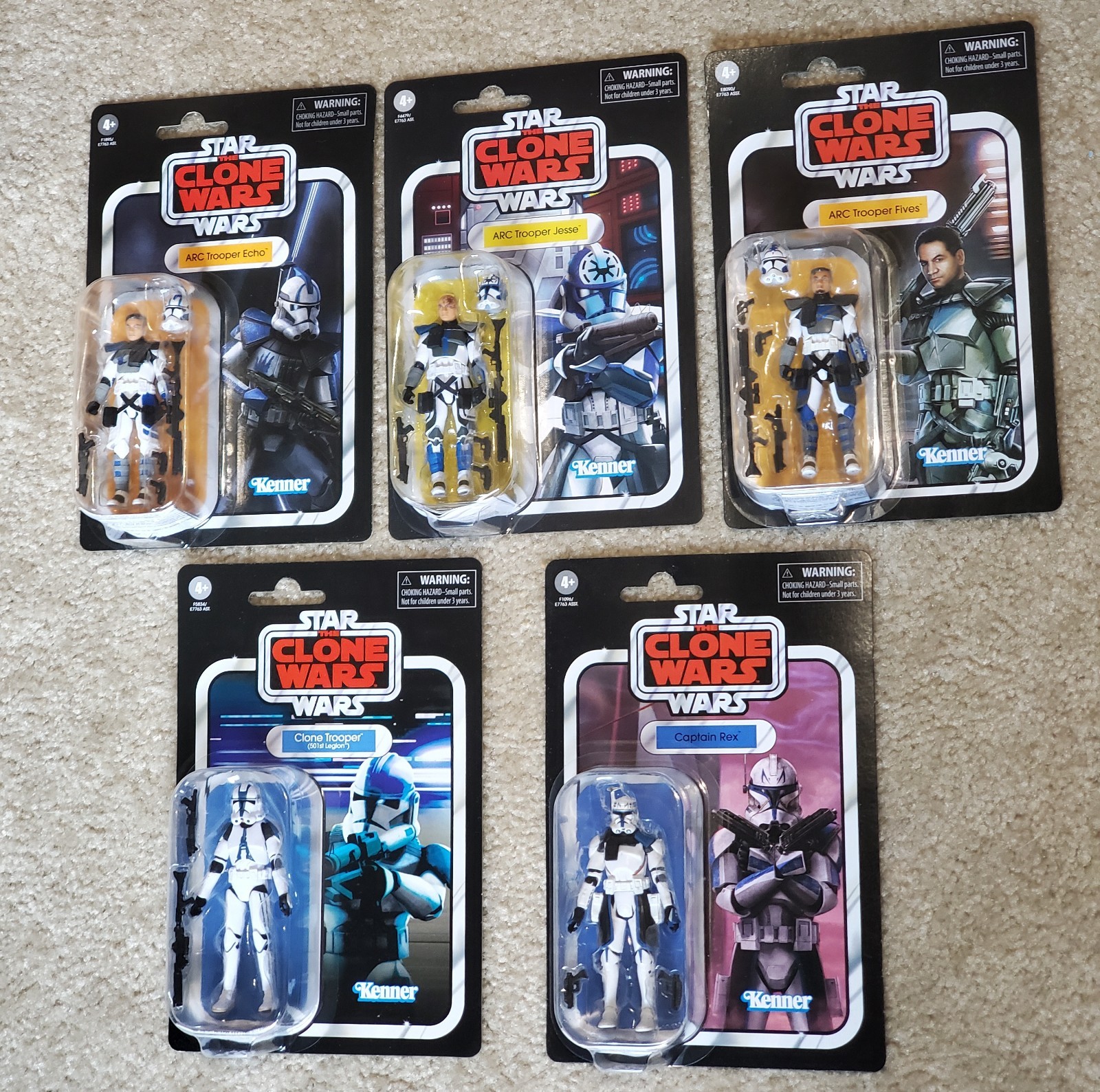 Star Wars LOT The Vintage TVC ARC Clone Trooper VC176 VC172 VC250 VC182 VC240