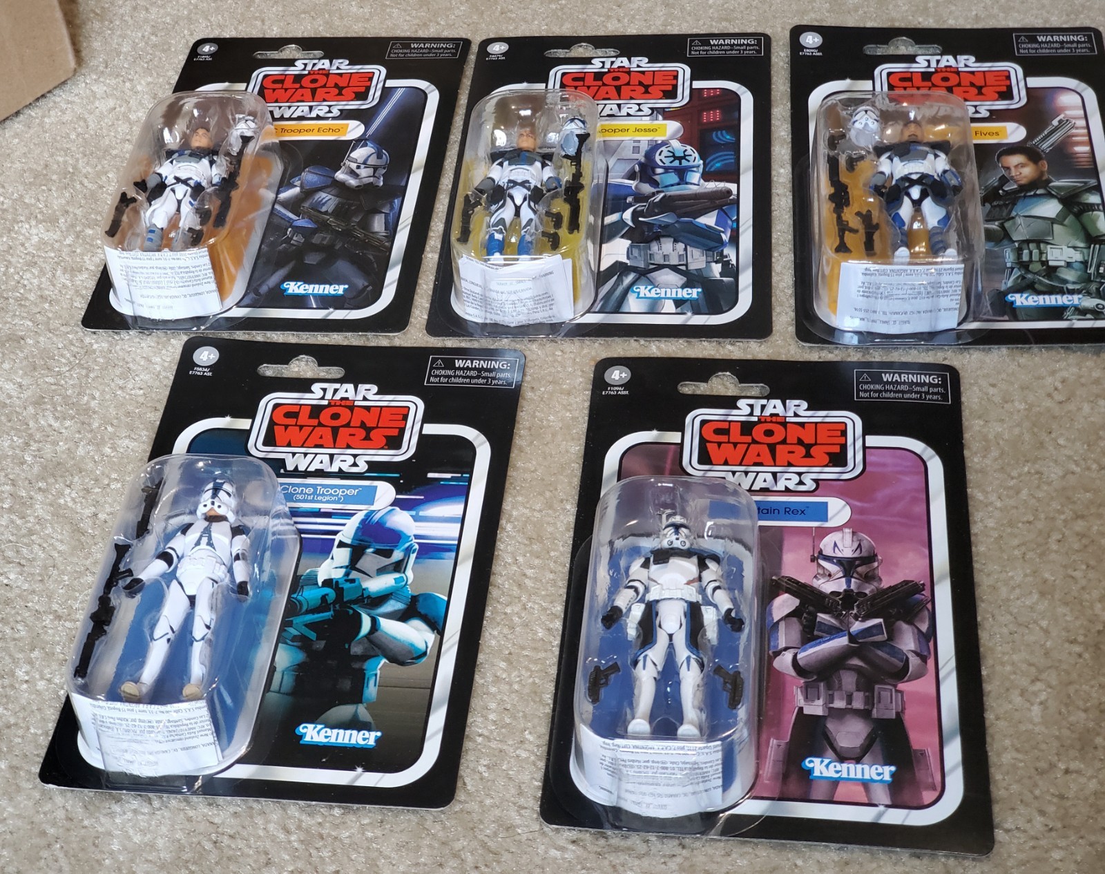Star Wars LOT The Vintage TVC ARC Clone Trooper VC176 VC172 VC250 VC182 VC240