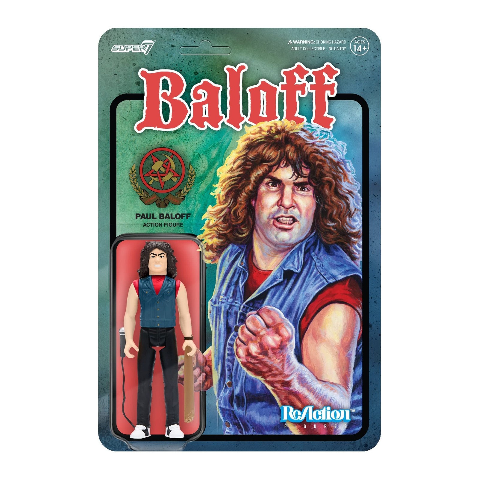 Super7 Paul Baloff Reaction Figure, Multicolor
