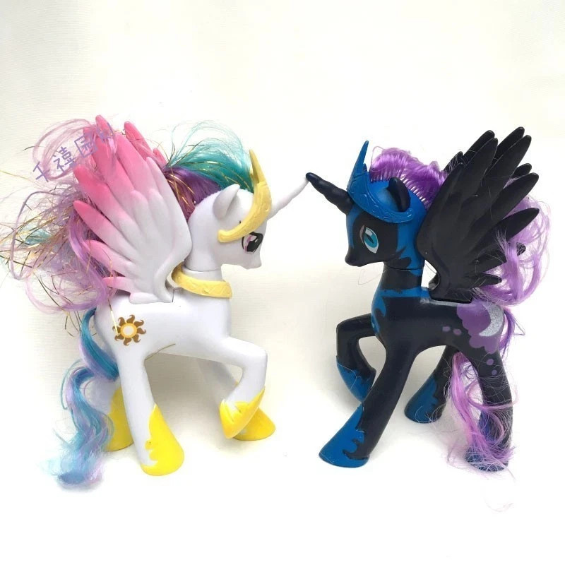 14cm My Little Pony Princess Celestia Nightmare Moon Figures Toys Kids Gift 2Pcs