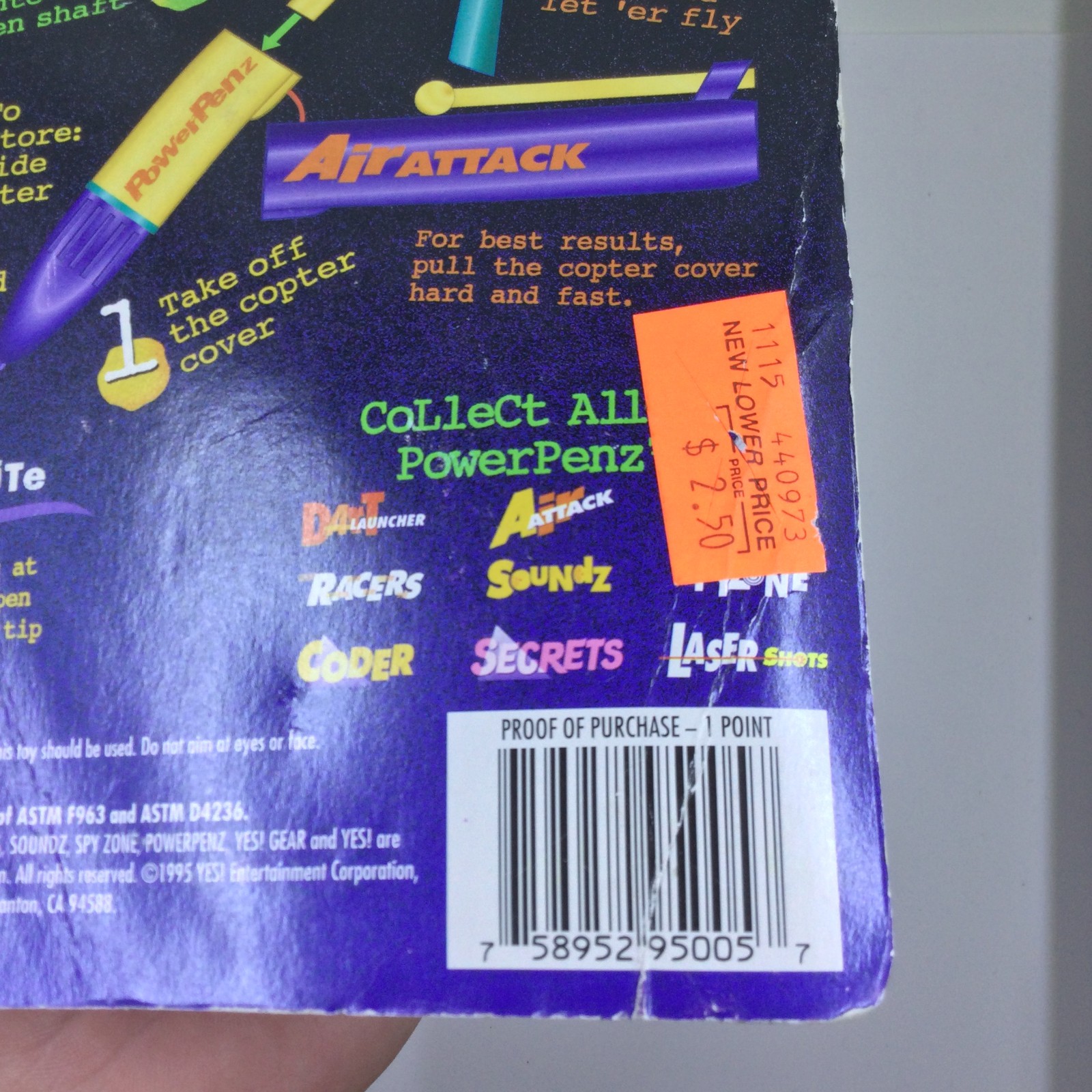 RARE PowerPenz Air Attack New Sealed – Yes! Gear NEW OLD STOCK
