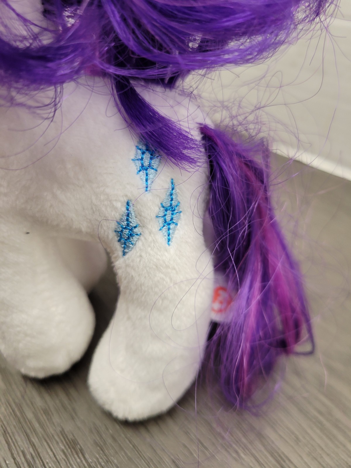 2014 Ty Beanie Babies My Little Pony Sparkle Rarity 7″ Plush With Tags