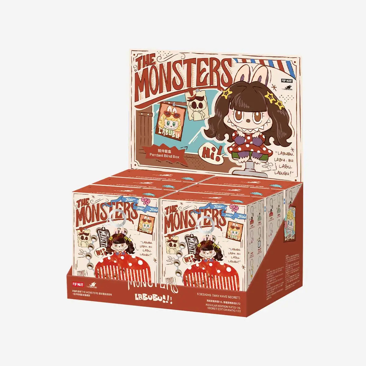 Pop Mart Labubu The Monsters Hair Salon Series Pendant Us Seller