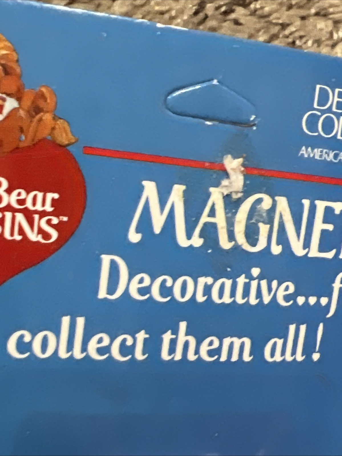 Bright Heart Raccoon Care Bear Cousins Fridge Magnet #55041 American Greet 1985