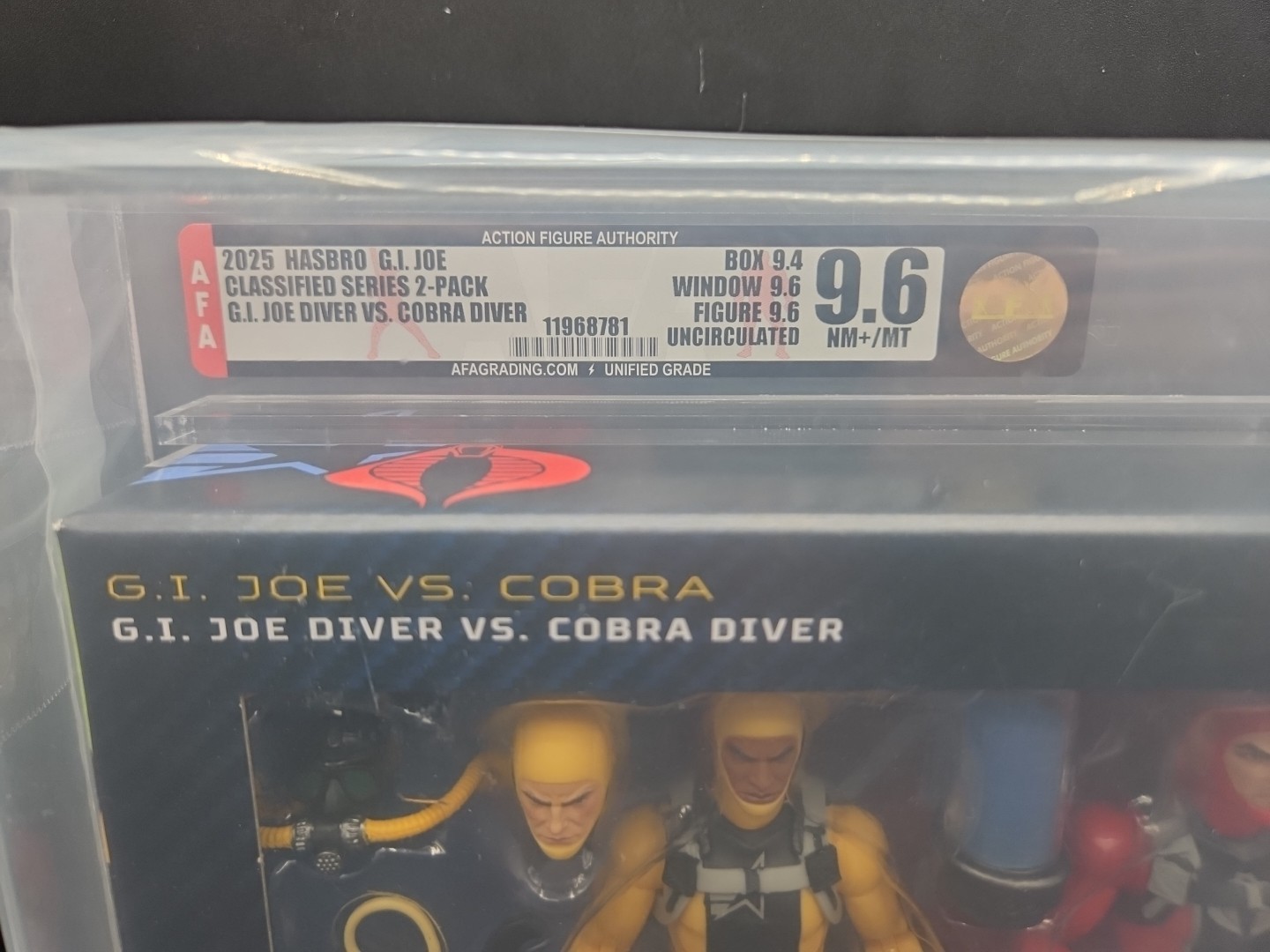 G.I. Joe Classified Series #169 Joe Diver Vs. Cobra Diver AFA U9.6 Uncirculated