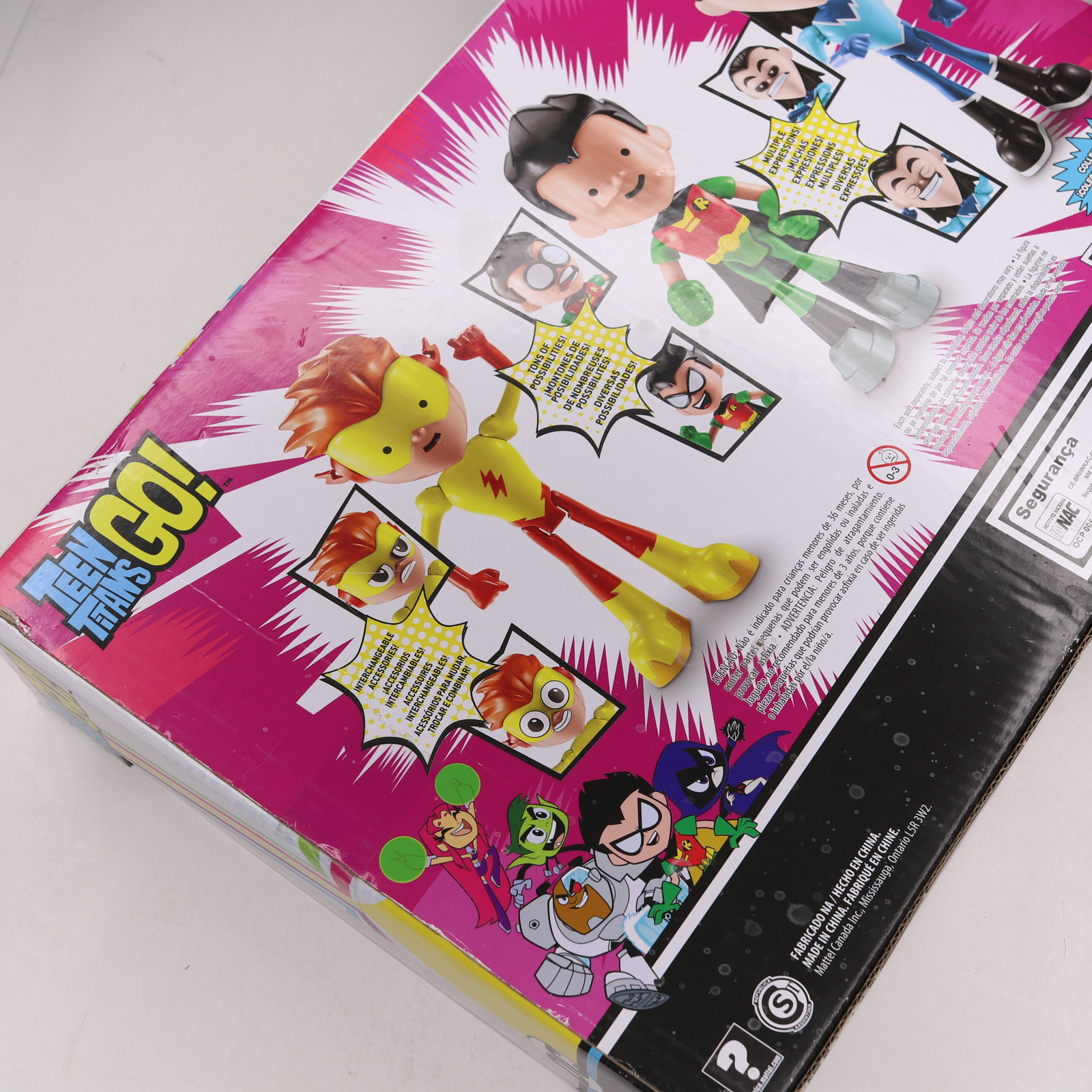 DC Teen Titans Go Face Swappers Robin, Kid Flash and Aqualad Figure New Sealed