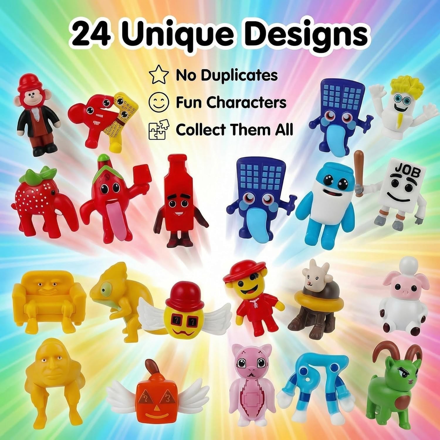 24PCS Italian Brainrot Steal a Brainrot 67 Toys 1.8 Brain Rot Action Figure
