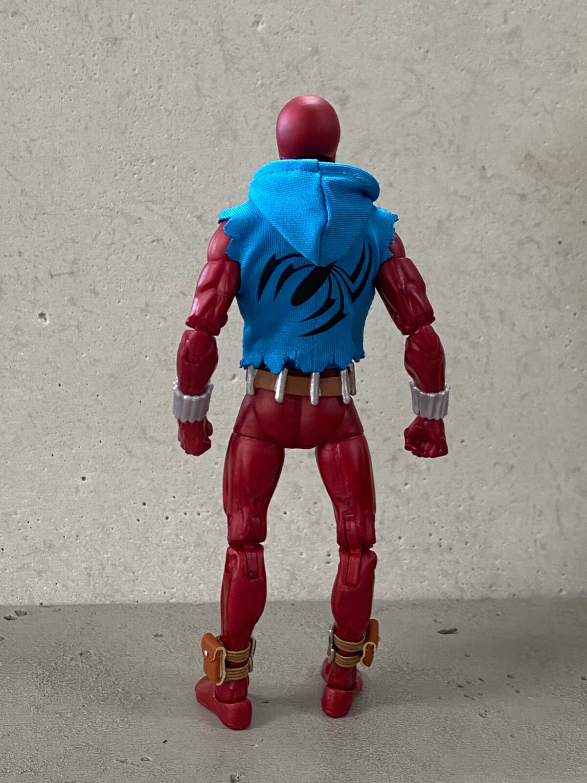 PB-SSH-SPD: 1/12 Blue hoodie for Marvel Legends Scarlet Spiderman (Updated Ver.)